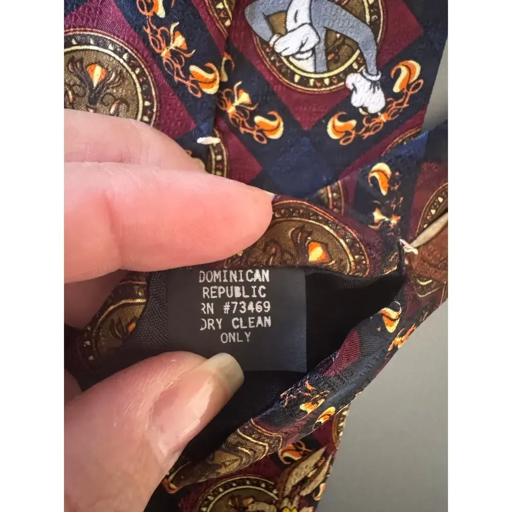 Looney Tunes‎ Mania Men's Tie Suits & Suits Separates Characters Burgundy/Black